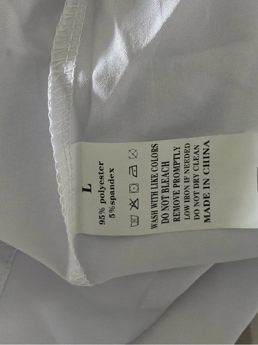 Source Unknown White Ruffle V-Neck Blouse - Picture 3 of 3